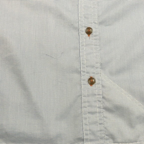 Orvis Button Up Plaid Blue White Shirt Pocket Long Sleeve XL Active Fit - Picture 9 of 10